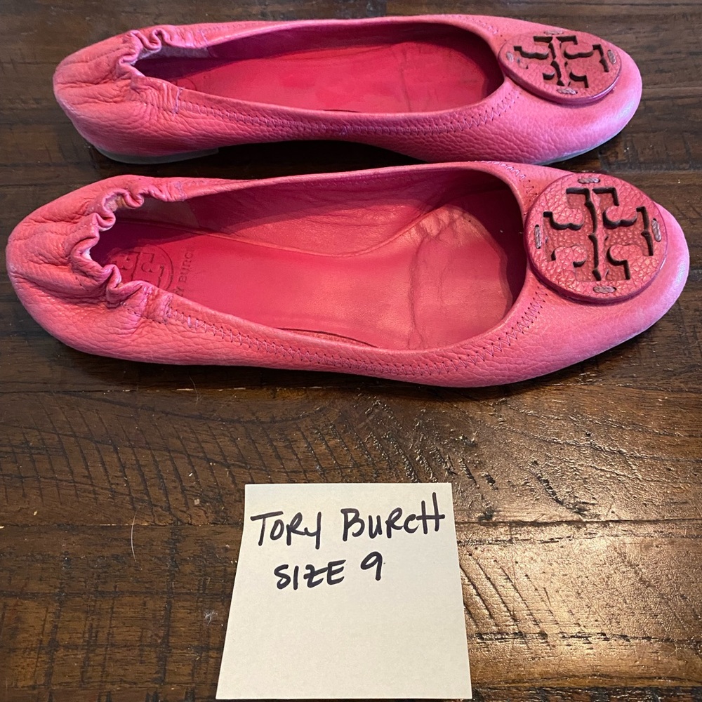 Tory Burch Minnie Travel Flat Size 9 - Picture 2 of 4
